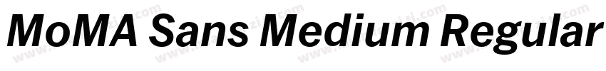 MoMA Sans Medium Regular字体转换